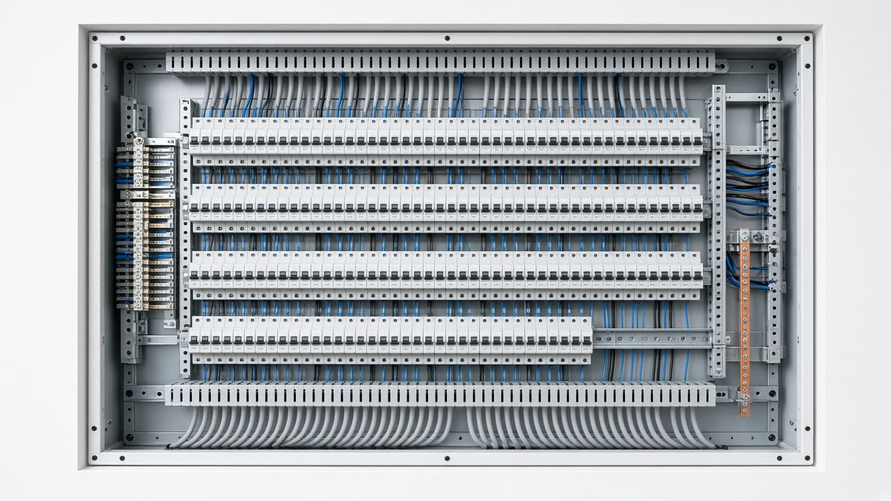 New organized electrical panel (illustration)